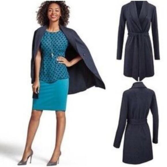 CAbi Stretch Ponte Harbour Navy Jacket #3180 - Picture 2 of 7